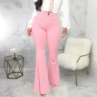 Pantalones acampanados de mezclilla elástica ajustados a la cintura HSF99 Fashion - details 78