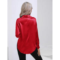 Camisa de satén para mujer, blusa de manga larga, nuevo estilo primavera/verano, ropa de mujer - details 20