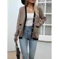 Pantalones elegantes con cuello en V Tendencia de primavera y otoño Suéter de punto atractivo - details 11