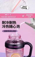 Verano nueva taza de agua de gran capacidad para niñas taza de paja Bingba de alto valor taza de plástico de separación de té de alta temperatura - details 5
