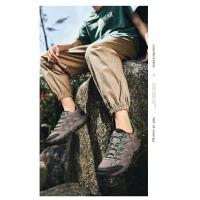 Zapatos Deportivos informales transpirables para hombre, zapatillas antideslizantes para montañismo, superficie de red de senderismo, talla grande - details 10