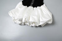 BUNO-vestido envolvente de un solo pecho para mujer, falda acampanada de terciopelo de retales, dobladillo sin mangas, dulces fiestas de cumpleaños, Mini ceñido Sexy - details 15