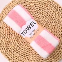 Juego de Toallas de Baño de Secado Rápido Diseño a Rayas Sencillo Toallas de Cara y Mano Suaves de Microfibra Ideal para Baño y Natación - details 5