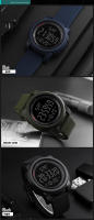 SKMEI-reloj deportivo de lujo para hombre, pulsera Digital multifunción con despertador, resistente al agua, 5bar, 1257 - details 4