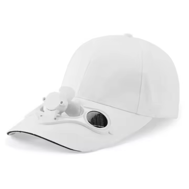 Gorra de béisbol con energía solar de verano, visera con ventilador de refrigeración para uso en exteriores - 1