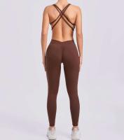 Monos de Yoga sin Costuras Estilo Deportivo para Mujeres Correa Cruzada Levantamiento de Cadera - details 10