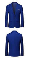 Blazer de Negocios Delgado para Hombres Colores de Caramelo Traje de Forma Casual para Oficina y Club Social - details 17