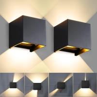 Aplique Pared Exterior, 12W Impermeable IP65 Lampara de pared Interior Exterior Luz Cálida 3000K 1000 lm Ángulo ajustable Lámpara Pared Blanco para Porche Salón Dormitorio - details 19