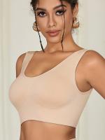 Conjunto De 7 Sujetadores Deportivos Sólidos Sin Costuras, Cómodos Y Transpirables, Lencería Y Ropa Interior Para Mujeres - details 2