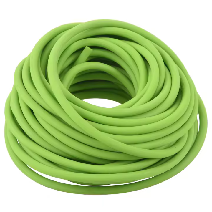 Tubo de goma para ejercicio, banda de resistencia, catapulta, tirachinas, elástico, verde, 10M - 1