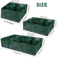 Bolsas de cultivo de fieltro multicírculo para jardín, ETA rectangular para plantar viveros, verduras, tomates, patatas, plantas - details 6