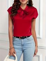 Camisa Elegante para Mujer Manga Corta, Estilo Coreano Popular, Nueva Colección 2024 S Top de Moda para Mujer - details 1