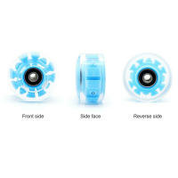 1PC Double Row Luminous Flashing Wheels Four-wheel Skates Accessories PU Roller Wheel - details 6