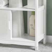 Armario de Baño de Suelo Blanco Estante y Puertas Correderas 60 x 30 x 60 cm - details 7