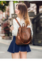 Mochila Retro de cuero suave para mujer, mochila multifuncional de gran capacidad, bolso de viaje de ocio, tendencia popular - details 24