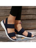 Sandalias de Punta de Tela Elástica para Mujer Zapatos Ligeros para Caminar, Comodidad de Talla Grande para el Verano - details 13