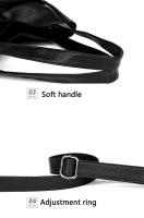 Bolso de cuero con asa superior para mujer, bolso de hombro femenino, de lujo, de diseñador - details 18