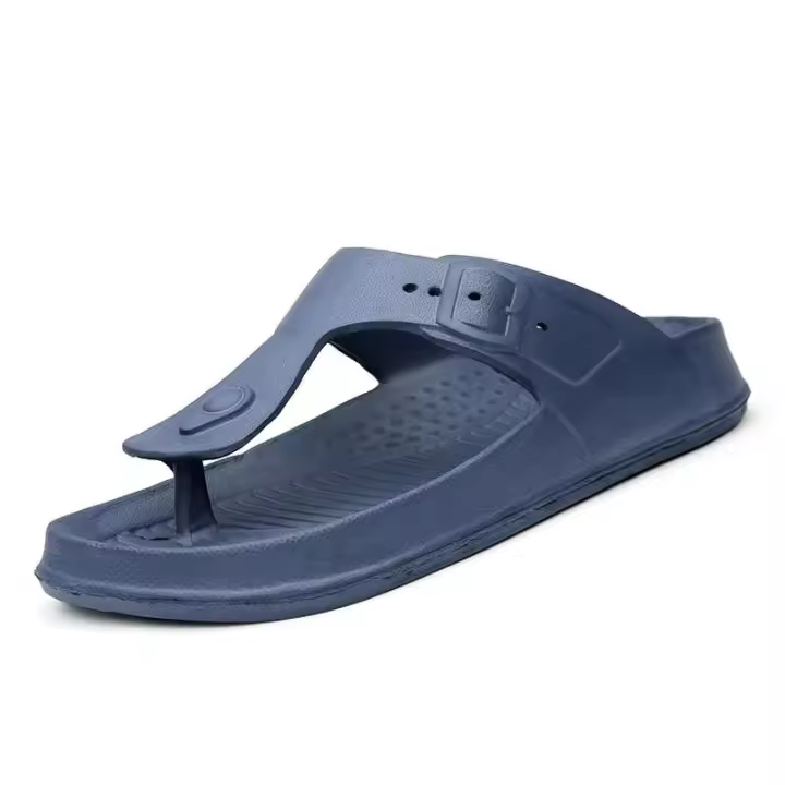 La nueva moda del color sólido de los deslizadores de los hombres flip flops marca el precio bajo ocasional de las sandalias 2025 de Tb del diseño - 1