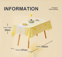 Mantel de mesa PEVA impermeable, Mantel Rectangular, paño de aceite para cena, Mantel con patrón Floral, tapete para mesa de centro - details 8