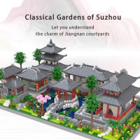 China-Chic micro particle building blocks are difficult to assemble Suzhou garden architecture series assembled toys - details 3