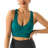 Sujetador Deportivo sin Costuras NVGTN Galaxy Top Mujer Fitness Elástico Transpirable Mejora la Forma de los Pechos Underwear de Ocio Deportivo - details 24
