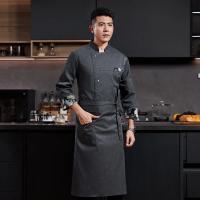 Uniforme de Chef blanco, abrigo de Chef de manga larga, camiseta, chaqueta de cocina de Chef de Hotel, restaurante, panadería, ropa de cocina transpirable con logotipo - details 11
