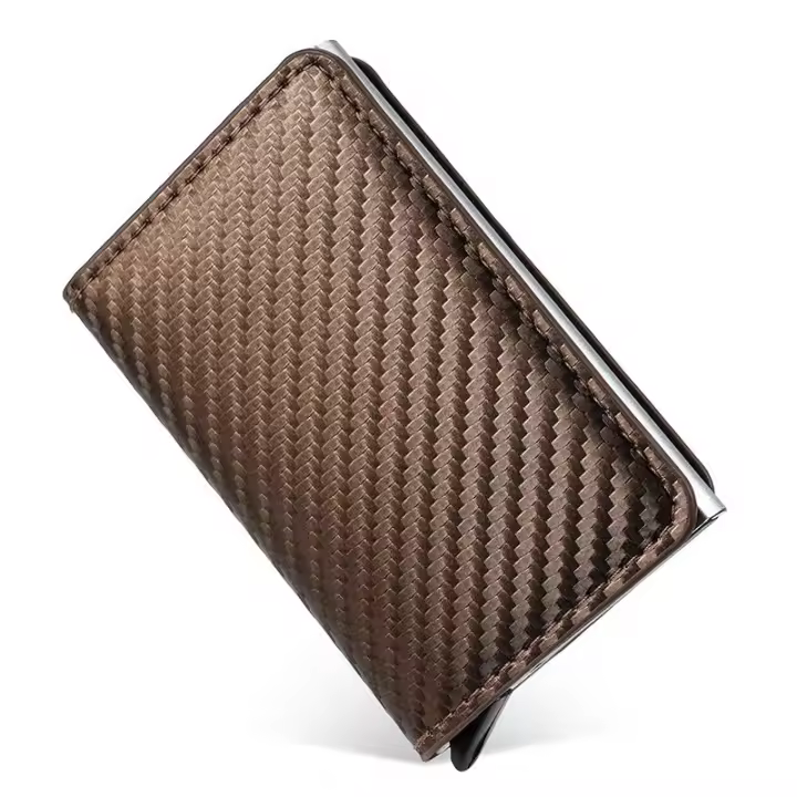 Cartera de Tarjetas RFID Anti-Robo Hecha de Aluminio, Mula Antipoquera, Multi Ranura, Hecha en China, Para Primavera/Verano - 1