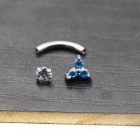 Anillo de acero quirúrgico para mujer, piercing para el cartílago, barra para el labio, tragus helix, joyería para el cuerpo, 16g, 1 unidad - details 15
