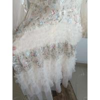 Verano otoño moda wer bordado encaje vestido de noche para graduación mujeres manga larga capas borde de oreja de madera Midi vestidos de fiesta - details 11