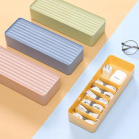 Caja de Gestión de Cables Colorida con Tapa Organizador de Escritorio Pequeño Anti-enrollamiento - details 1