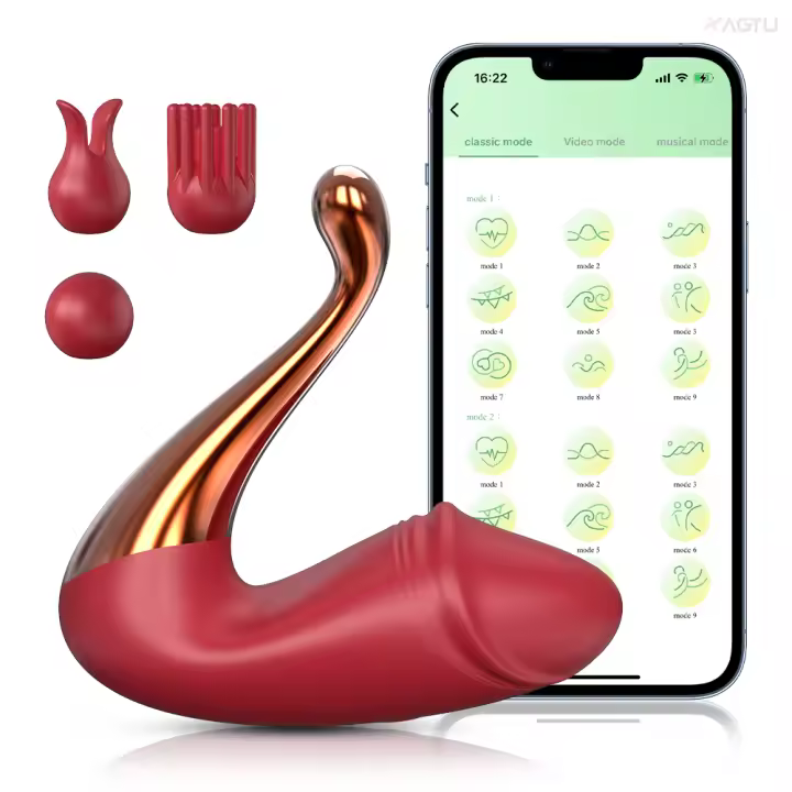 Vibrador de punto G 2024 para mujer, juguete sexual, estimulador de clítoris, aplicación Bluetooth, Control remoto, usable, huevo de amor - 1