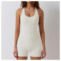 Mono deportivo de yoga sin mangas para mujer, mono ajustado para entrenamiento, ropa deportiva - details 9