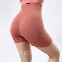 Pantalones cortos deportivos sin costuras de cintura alta, mallas de Yoga con realce, ropa elástica para gimnasio y correr, Culote de ciclista para mujer - details 7
