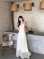 Vestido de Tirantes Bordados Estilo Deseo Puro para Mujeres Cintura Ajustable Adelgazante - details 19