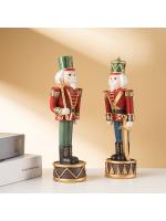 Gran oferta, marioneta creativa, Cascanueces, adorno navideño creativo para el hogar, gabinete de vino, adorno de resina - details 21