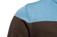 2025 nuevo Otoño e Invierno 100% algodón para hombre cárdigan con cremallera Casual Patchwork moda juvenil suéteres de punto para hombres - details 5