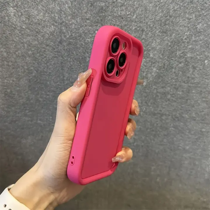 Funda de Teléfono de Plástico Ligera Anti-Caída, Absorción de Choques, Cojín de Aire para iPhone 15, 14, 13, 12, 11 Pro Max Plus Accesorios Electrónicos Portátiles - 1