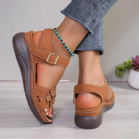 Sandalias de costura suave para mujer, zapatos planos cómodos con punta abierta, calzado de playa, novedad - details 13