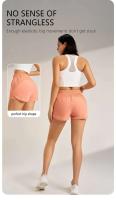 Pantalones cortos deportivos para mujer, pantalones de yoga holgados con cintura de tres cuartos, elásticos, de secado rápido, transpirables y antideslumbrantes - details 10