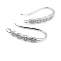 Ganchos de Pendientes de Brasso Dorado 18K con Zirconia Accesorios de Joyería DIY de Alta Calidad para Mujeres - details 2