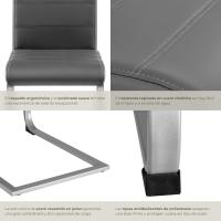 Juego de Sillas de Terciopelo Sillas de Comedor Ergonómicas Versátiles - details 31