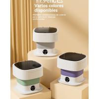 Lavadora plegable 10L portátil de lavado y centrifugado todo en uno pequeña lavadora de ropa interior para niños dormitorio de estudiantes - details 18