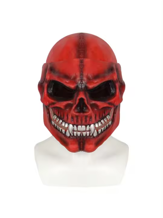 Máscara de casco de calavera de Halloween, cubierta de casco de cabeza completa, máscara de calavera completa - 1