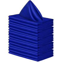 50 Uds servilleta de satén 43cm * 43cm decoración de mesa para servir toalla de cena para fiesta de boda hogar Hotel decoración navideña servilletas de mesa verde - details 0