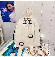 Bolso de hombro multifuncional informal con dibujos animados de Panda 3d para niños, mochila escolar, bolso cruzado con colgante de muñeco de peluche - details 4