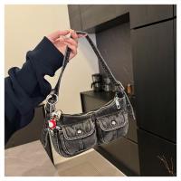 Bolso de mano de moda, bolso vaquero Retro, bolso cruzado para axila, bolso de hombro para chica picante, bolso para axila, bolso de tela Y2K, ropa de calle - details 14