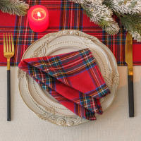 Manteles de Comedor de Navidad de Poliéster Duradero 40x40cm, Pañuelos Reutilizables para Cocina y Comedor - details 4