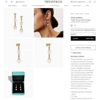 ΤΙFFΑΝΥ Collar de eslabones HardWear Perlas, en pendientes ajustables/de oro amarillo de 18 quilates, eslabones con perlas de agua dulce - details 1