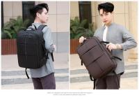 Mochila para computadora de gran capacidad para hombres, multifuncional con carga USB, impermeable y expandible. - details 23