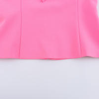 Top de Dos Colores para Mujer OUWU Diseño Ahuecado, Decoración con Lazo, Top de Color Sólido con Tirantes, Ropa de Calle Sexy Dulce Y2K - details 6